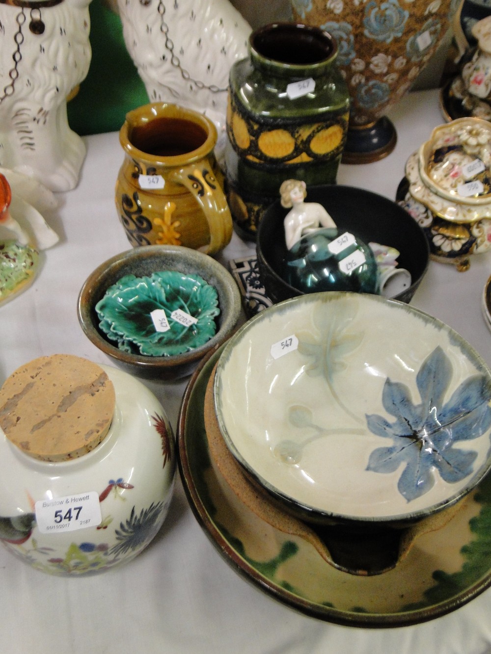 A 20th century Chinese enamelled ginger jar with 6 character mark.