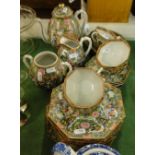 A Chinese porcelain tea service.