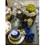 Glass decanters, coffeeware, bierstein, etc.