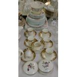 A set of Hammersley coffee cups and saucers and other decorative china.
