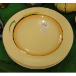 A set of 4 Clarice Cliff "Bizarre" dinner plates with wheat ear design.