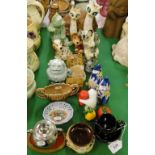 Animal ornaments, cruets, etc.