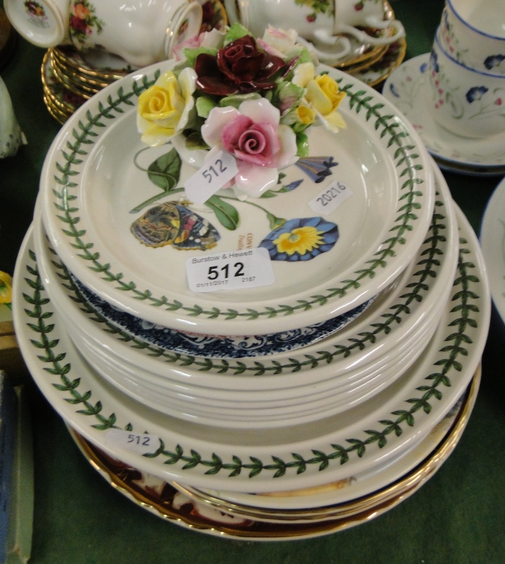 Portmeirion "Botanic Garden" plates, other decorative plates, etc.