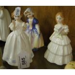 3 Royal Doulton figures - Catherine,