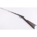 A rare 19th century American air rifle, by H M Quackenbush, Herkimer, New York,