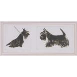 Irena Makoveva (Russian), etching, Yorkshire Terrier, signed in pencil, dated 1999, 3" x 8.