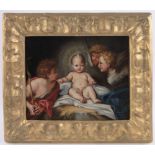 Manner of Carlo Maratta, oil on canvas, The Adoration Of The Magi, unsigned, 15.5" x 18", framed.