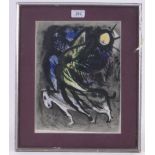 Marc Chagall, colour lithograph, The Angel 1960, issued in Voli, Mourlot ref: 288, image 9.