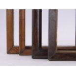 4 Victorian rosewood and maple frames, (4).