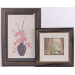 A group of modern engravings and prints, including works by Paul Gilbert and Enid Grooves, framed,