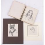 Penelope Goodman (born 1877), artist's sketch book and 2 drawings.