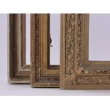 3 Ornate 19th century gilt gesso frames.