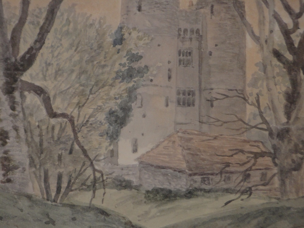 2 -19th century watercolours, English rural scenes, 1 indistinctly signed, largest 14" x 11", - Image 2 of 4