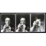 Adrian Flowers (1926-2016), 3 portraits of Peter Sellers for Olympus Cameras, image 19.5" x 15.