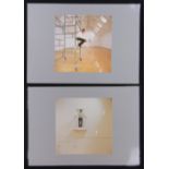 Adrian Flowers (1926-2016), 2 portraits of Joseph Beuys, image 11.5" x 11.