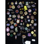 Collection of enamelled and other badges