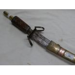 An Eastern ceremonial sword and scabbard