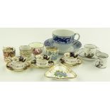 A group of 18th century and later English china items.