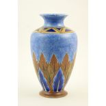 Chameleon Ware Art Deco vase,