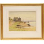 M Jackson (active early 20th Century), Fisherman's cottage, watercolour, signed and dated 1912,