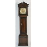 George III oak eight day longcase clock by John Rayment, Huntingdon,