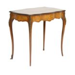 French kingwood and inlaid side table, circa 1890,