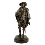 Jean Jules B Salmson (1823-1902), Sir Peter Paul Rubens (artist 1577-1640) bronze, mid brown patina,