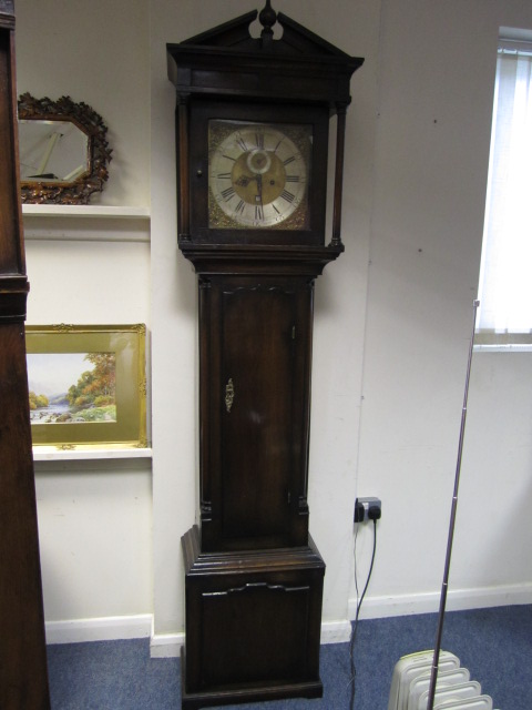 George III oak eight day longcase clock by John Rayment, Huntingdon, - Image 2 of 12