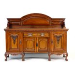 Late Victorian mahogany sideboard by Maples, circa 1890,