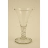 George III large opaque twist ale glass,