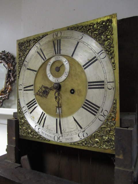 George III oak eight day longcase clock by John Rayment, Huntingdon, - Image 7 of 12
