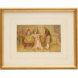 George Goodwin Kilburne (1863-1938), The Suitors, watercolour, signed,