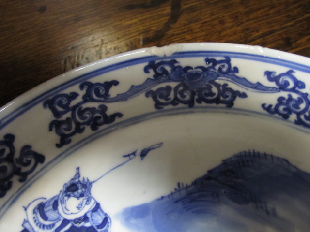 Selection of Chinese blue and white Export plates, - Image 3 of 12