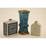 Chinese blue and white export tea caddy, Qianlong (1736-95),