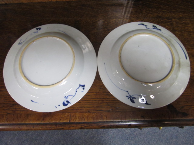 Selection of Chinese blue and white Export plates, - Image 8 of 12