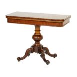 Early Victorian mahogany pedestal tea table, circa 1845-60,