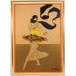 After George Lepape (1887-1971), Desert Song, coloured silk screen print for Gallery Five,