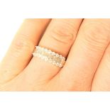 Diamond baguette cluster ring,