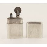 'The Howitt' silver lighter, Sheffield 1942, engine turned rectangular form,