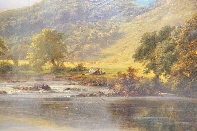 Benjamin Williams Leader (1831-1923), A bright summer day on the river Llugwy, oil on canvas, - Image 9 of 16