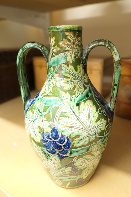 Della Robbia Moorish vase, circa 1905, by John Fogo and George Warhurst, - Image 2 of 5