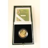 Elizabeth II £2 gold proof coin, 2003, celebrating the 50th anniversary of the discovery of DNA,