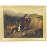 Attributed to Charles Hancock (1795-1868), The poacher, oil on canvas, unsigned,