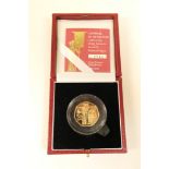 Elizabeth II gold proof 50p coin,
