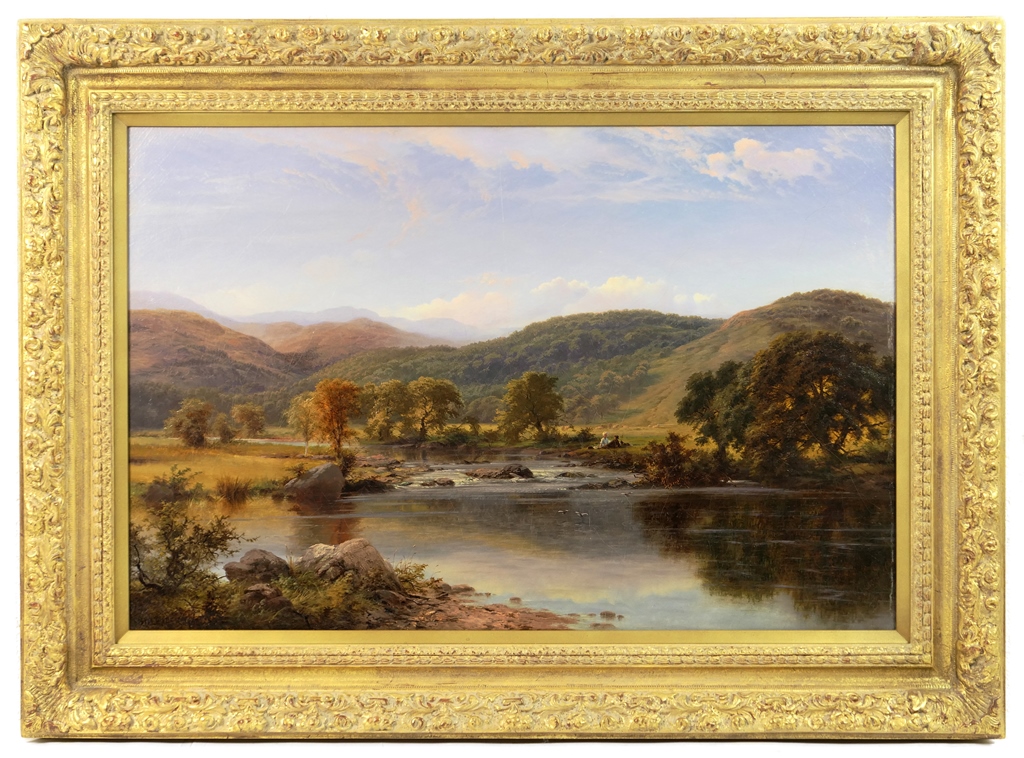 Benjamin Williams Leader (1831-1923), A bright summer day on the river Llugwy, oil on canvas,