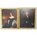 Attributed to Martin Archer Shee (1769-1850), Pair of portraits, a gentleman and his wife,