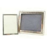 George V silver rectangular photograph frame, Birmingham 1923,