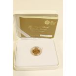 Elizabeth II sovereign, 2015, issued by The Royal Mint to commemorate the royal birth,