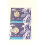 Two Elizabeth II Britannia £50 coins, 2015, brilliant uncirculated,
