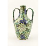 Della Robbia Moorish vase, circa 1905, by John Fogo and George Warhurst,